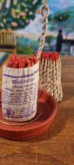 Handmade Tibetan Meditation Rope Incense from Nepal - Purify / Smudging / Aura & Space Cleanse