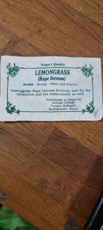 Lemongrass Tibetan Incense from Nepal - Purify / Smudging / Aura & Space Cleanse
