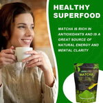 100% PURE GRADE A1 JAPANESE CEREMONIAL Organic Matcha Green Tea Powder  SUPERFOOD + FREE GIFT BLOOMING TEA BALL DRIED FLOWER