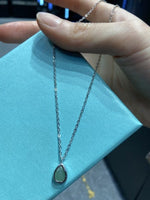 Elegant Green Aventurine Crystal Necklace Silver Chain 925 - Strength & Harmony/ Variant Red agate + Free luxury box